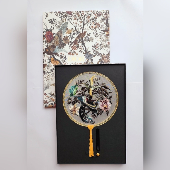 Dior Embroidered Round Fan - Picture 2 of 4